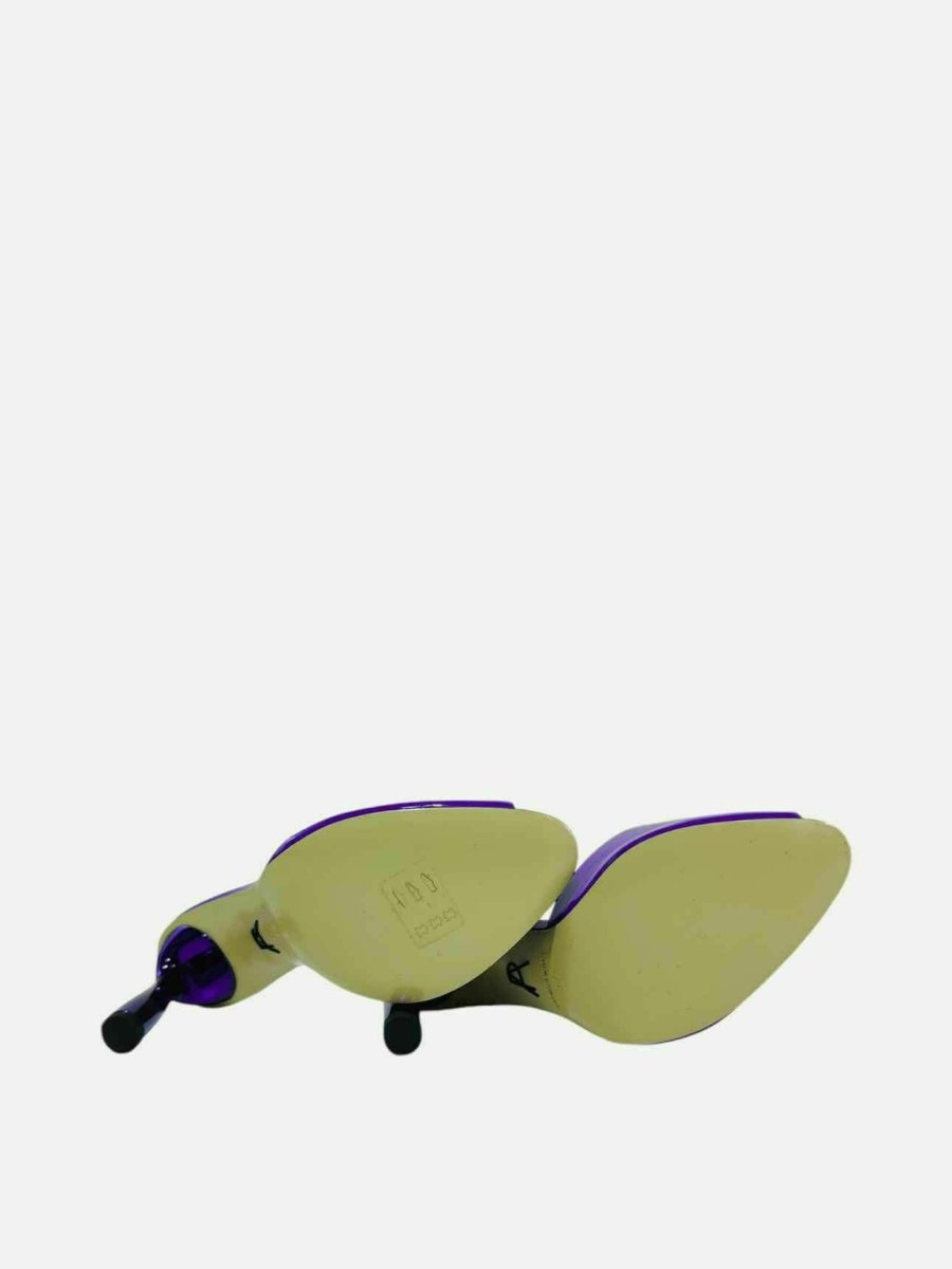 Pre - loved PAUL ANDREW Purple Size EU 38 Mules at Reems Closet