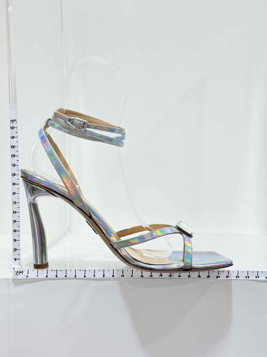 Pre - loved PAUL ANDREW Silver Size EU 39 Heeled Sandals at Reems Closet