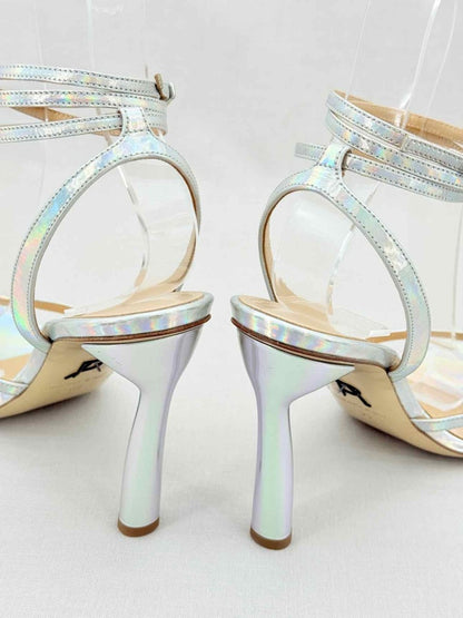 Pre - loved PAUL ANDREW Silver Size EU 39 Heeled Sandals at Reems Closet