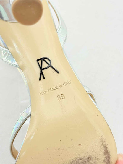 Pre - loved PAUL ANDREW Silver Size EU 39 Heeled Sandals at Reems Closet