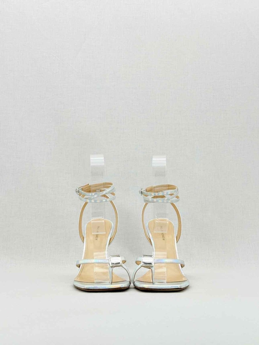Pre - loved PAUL ANDREW Silver Size EU 39 Heeled Sandals at Reems Closet