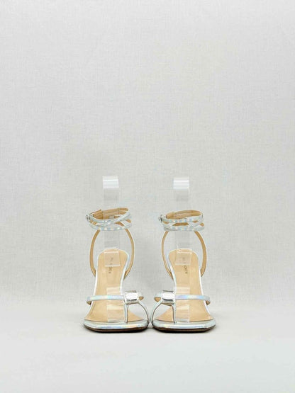 Pre - loved PAUL ANDREW Silver Size EU 39 Heeled Sandals at Reems Closet