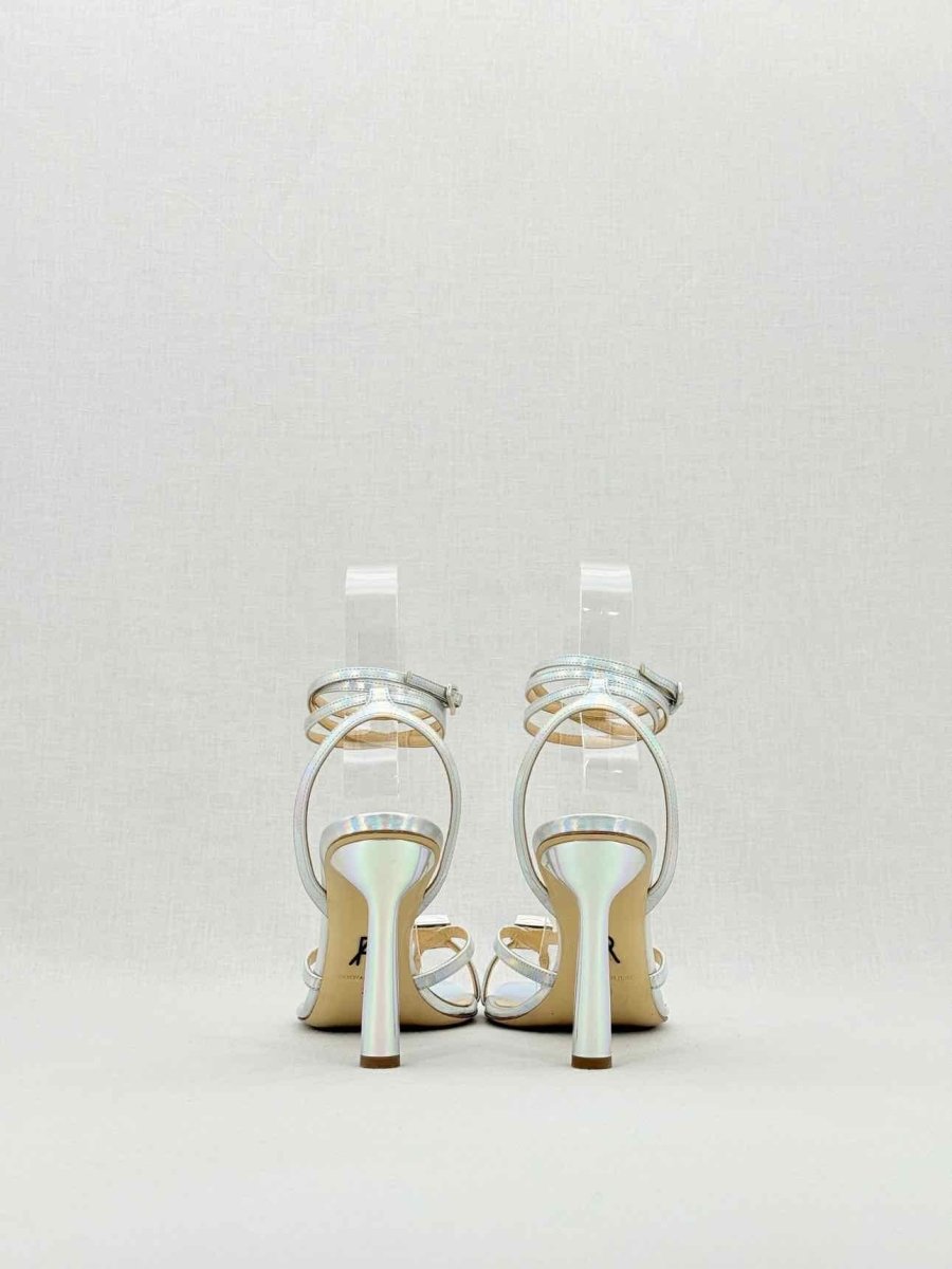 Pre - loved PAUL ANDREW Silver Size EU 39 Heeled Sandals at Reems Closet