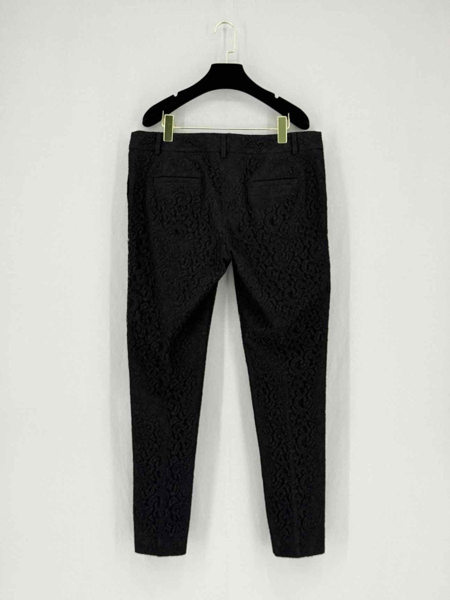 Pre - loved PAUL & JOE Black Jacquard Size US 12 Pants at Reems Closet