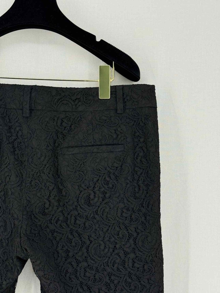 Pre - loved PAUL & JOE Black Jacquard Size US 12 Pants at Reems Closet