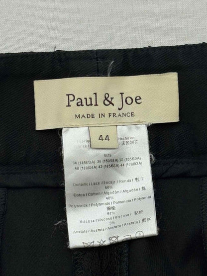 Pre - loved PAUL & JOE Black Jacquard Size US 12 Pants at Reems Closet