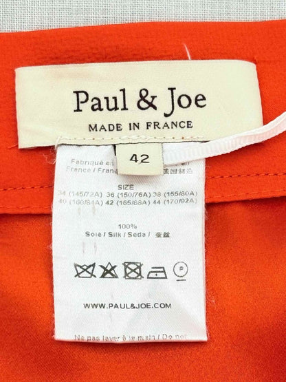 Pre - loved PAUL & JOE Orange Size US 8 Midi Skirt at Reems Closet