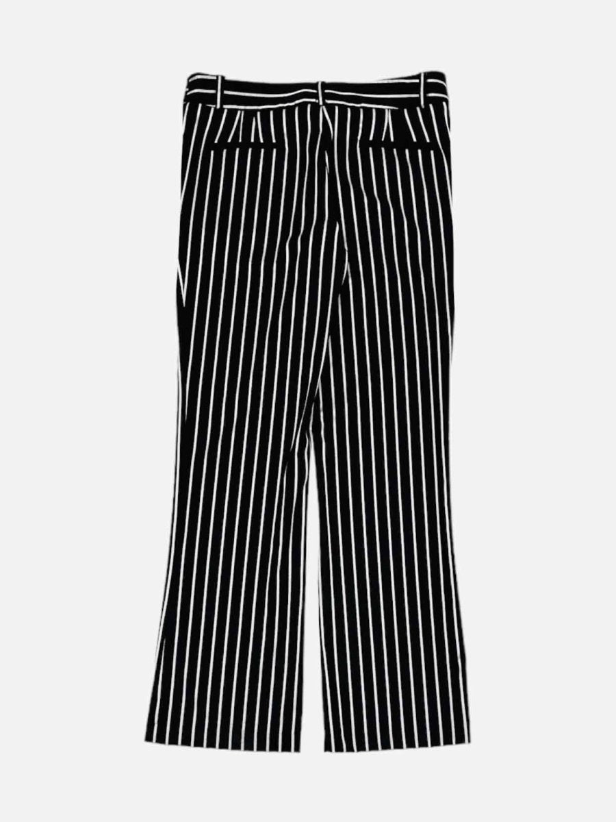 Pre - loved PAUL & JOE Wide Leg Black & White Striped Pants at Reems Closet