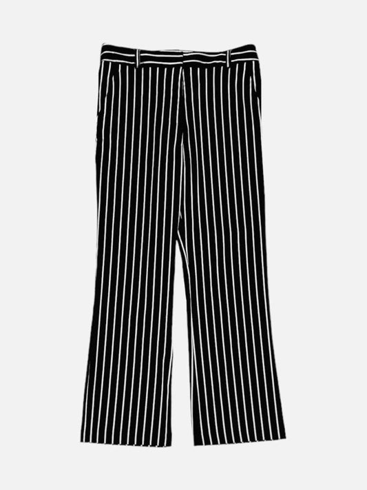 Pre - loved PAUL & JOE Wide Leg Black & White Striped Pants at Reems Closet