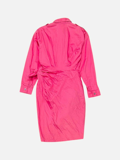 Pre - loved PAUL & JOE Wrap Pink Shirt Dress at Reems Closet