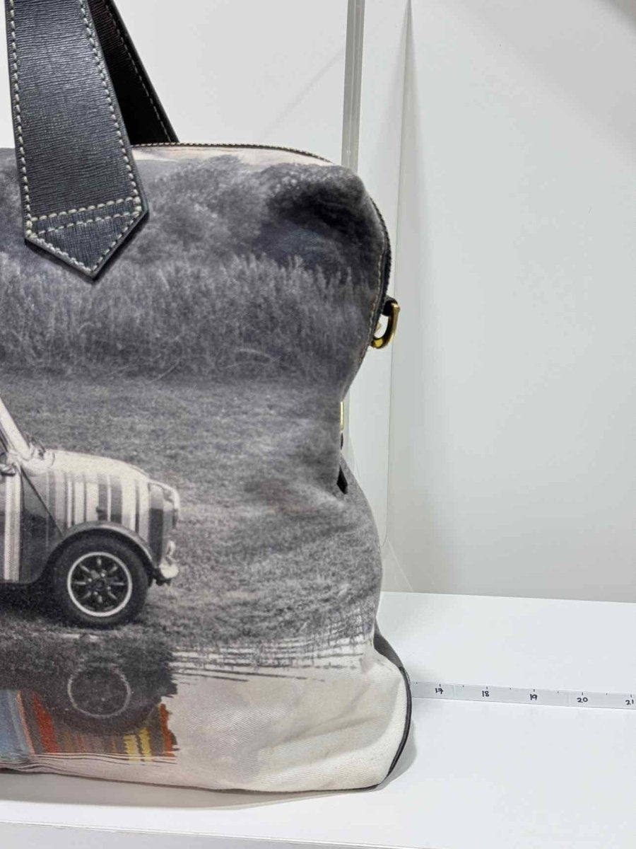 Pre-loved PAUL SMITH Carry on Grey Multicolor Top Handle at Reems Closet
