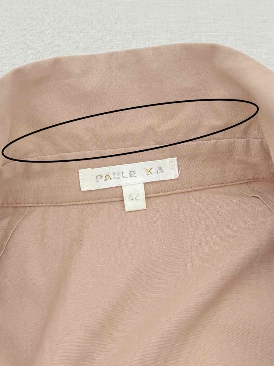 Pre - loved PAULE KA Peach Size US 6 Knee Length Dress at Reems Closet