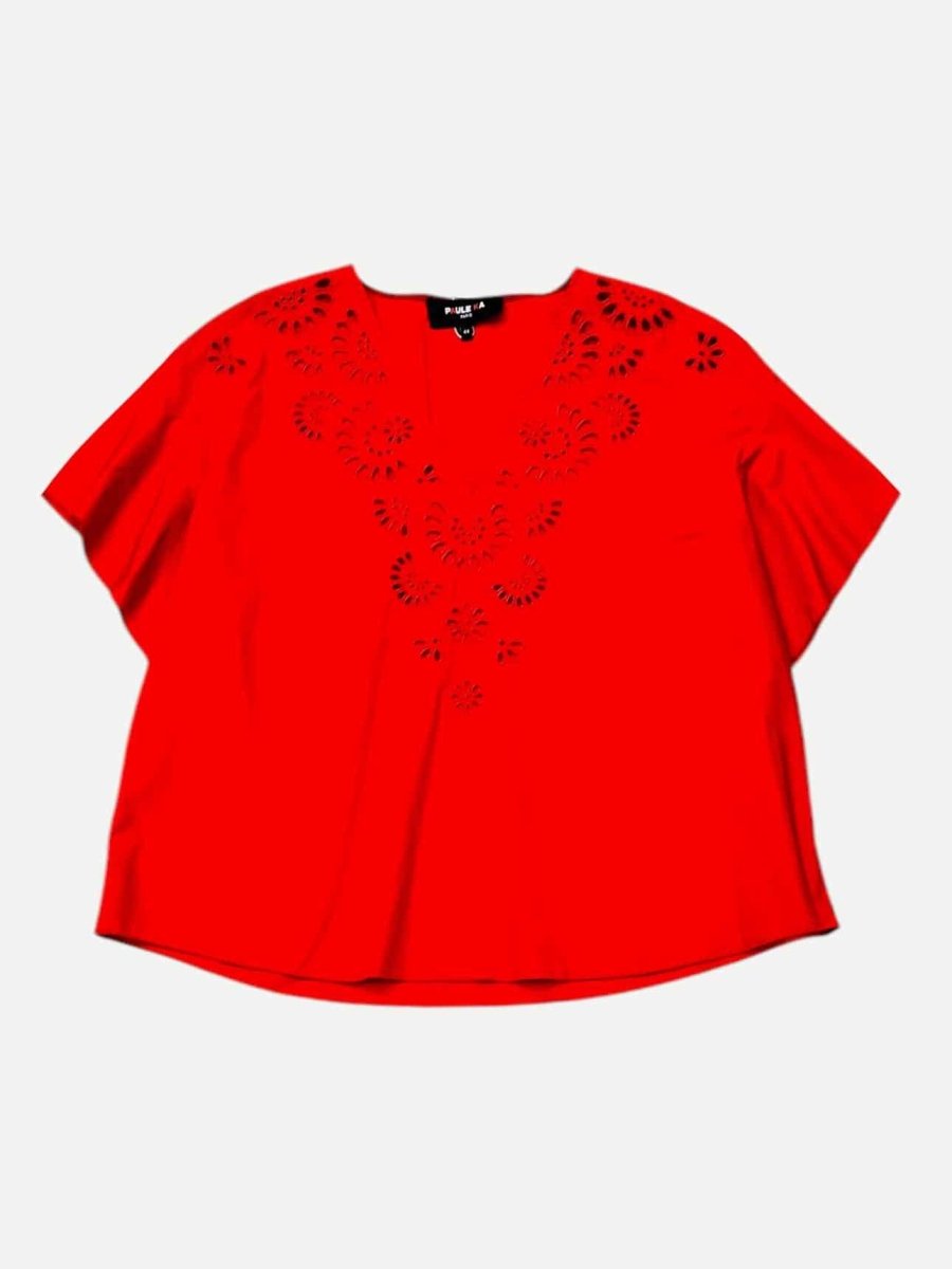 Pre - loved PAULE KA Red Top at Reems Closet