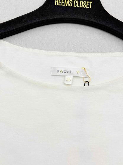 Pre-loved PAULE KA White Multicolor Size US 4 Knee Length Dress at Reems Closet