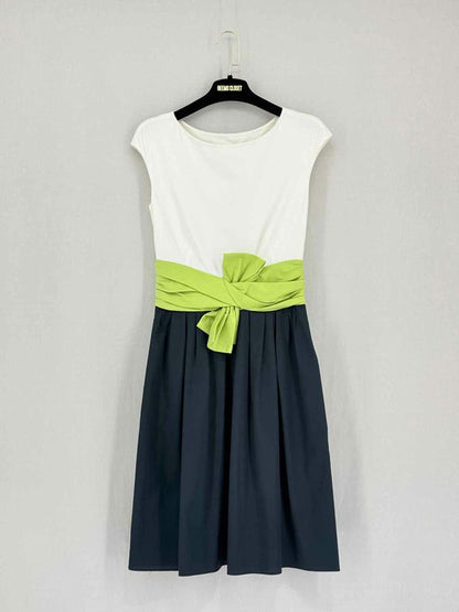 Pre-loved PAULE KA White Multicolor Size US 4 Knee Length Dress at Reems Closet