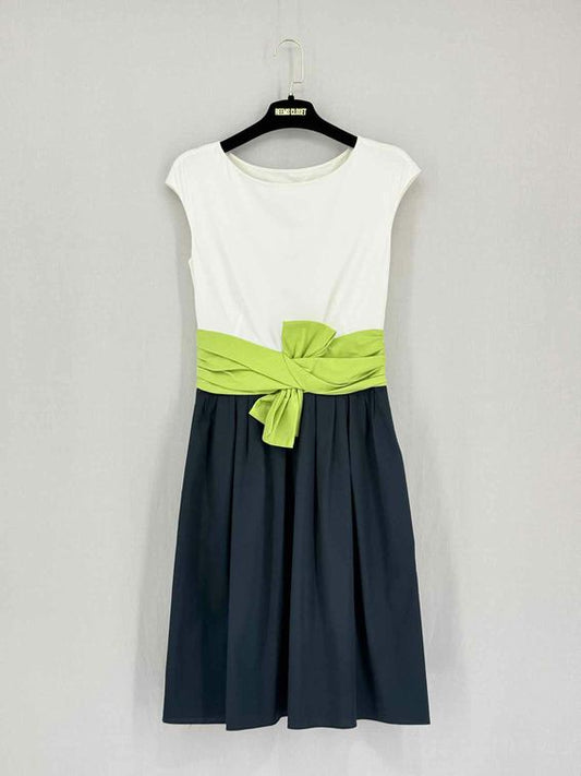 Pre-loved PAULE KA White Multicolor Size US 4 Knee Length Dress at Reems Closet