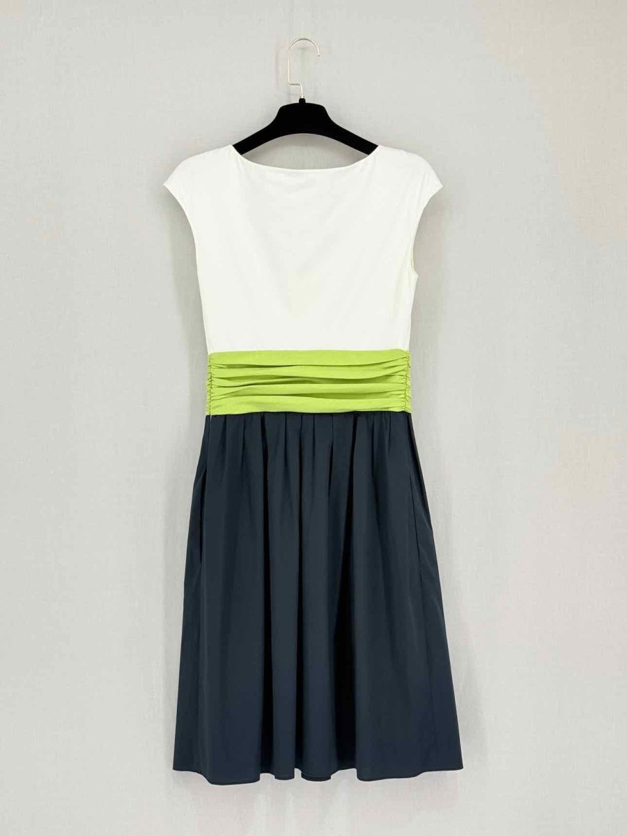 Pre-loved PAULE KA White Multicolor Size US 4 Knee Length Dress at Reems Closet
