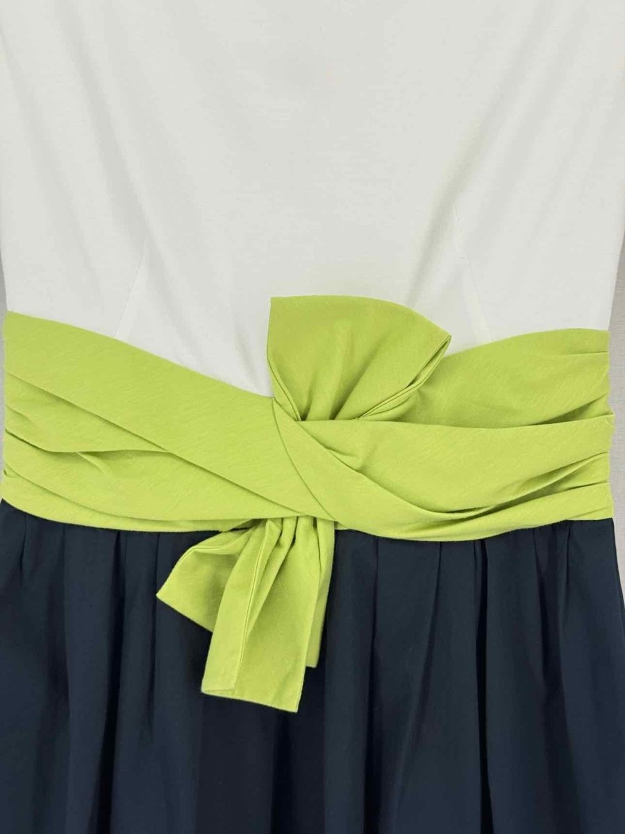 Pre-loved PAULE KA White Multicolor Size US 4 Knee Length Dress at Reems Closet