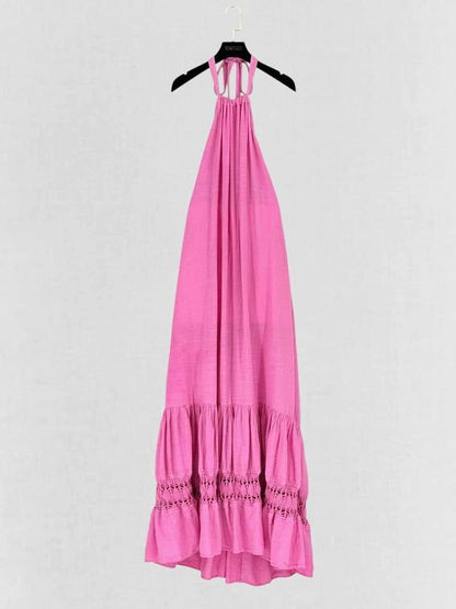 Pre - loved PEARL & CAVIAR Pink Size Small/Medium Long Dress at Reems Closet