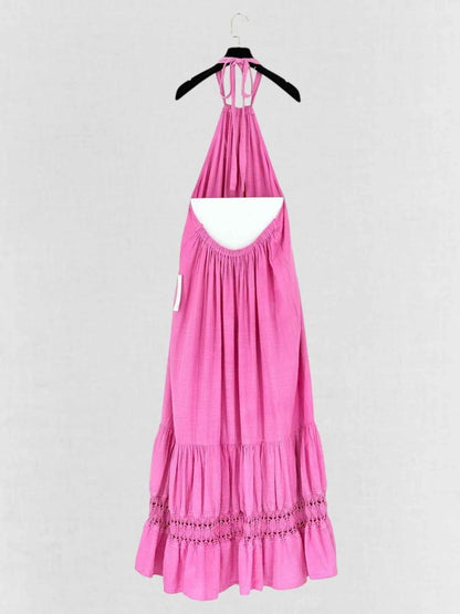 Pre - loved PEARL & CAVIAR Pink Size Small/Medium Long Dress at Reems Closet