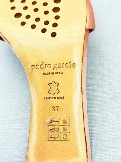 Pre - loved PEDRO GARCIA Beige Size EU 37 Heeled Sandals at Reems Closet