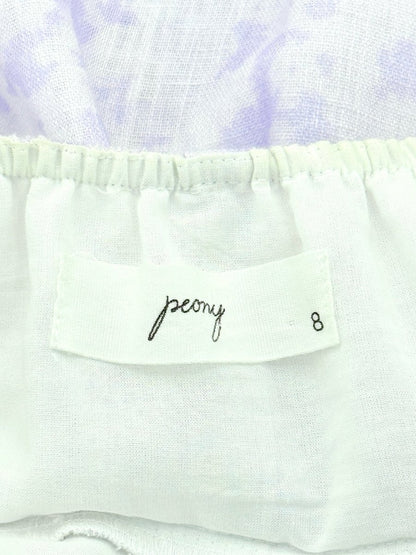 Pre - loved PEONY Lilac & White Floral Size Small Midi Dress at Reems Closet