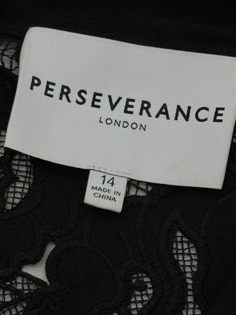 Pre - loved PERSEVERANCE Black Size US 14 Short Dress at Reems Closet