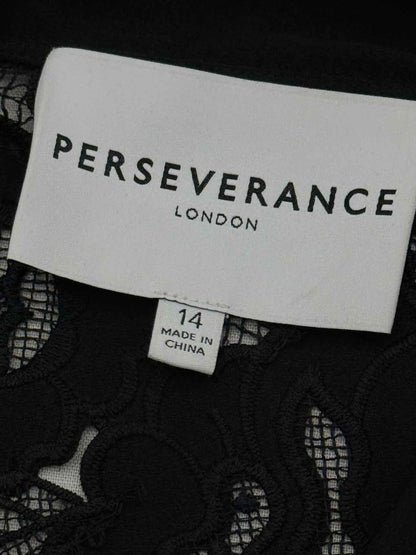 Pre - loved PERSEVERANCE Black Size US 14 Short Dress at Reems Closet