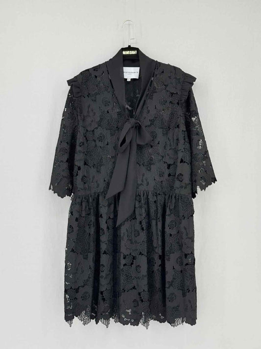 Pre - loved PERSEVERANCE Black Size US 14 Short Dress at Reems Closet