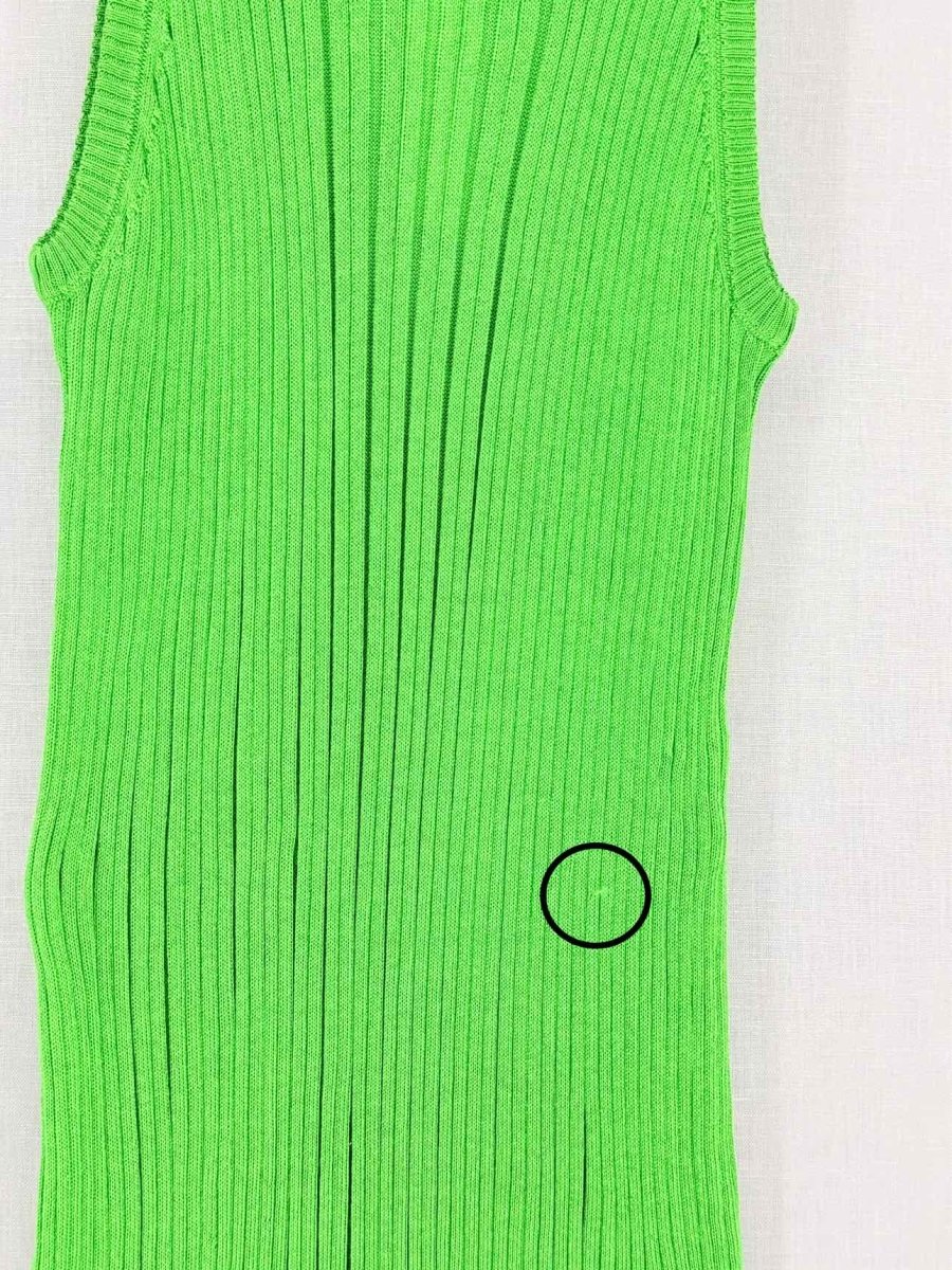 Pre-loved PETAR PETROV Green Ribbed Size US 8 Tank Top at Reems Closet