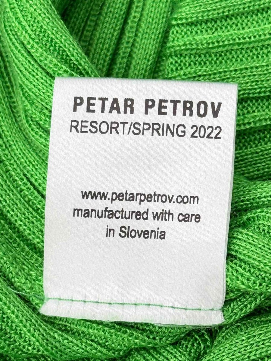 Pre-loved PETAR PETROV Green Ribbed Size US 8 Tank Top at Reems Closet