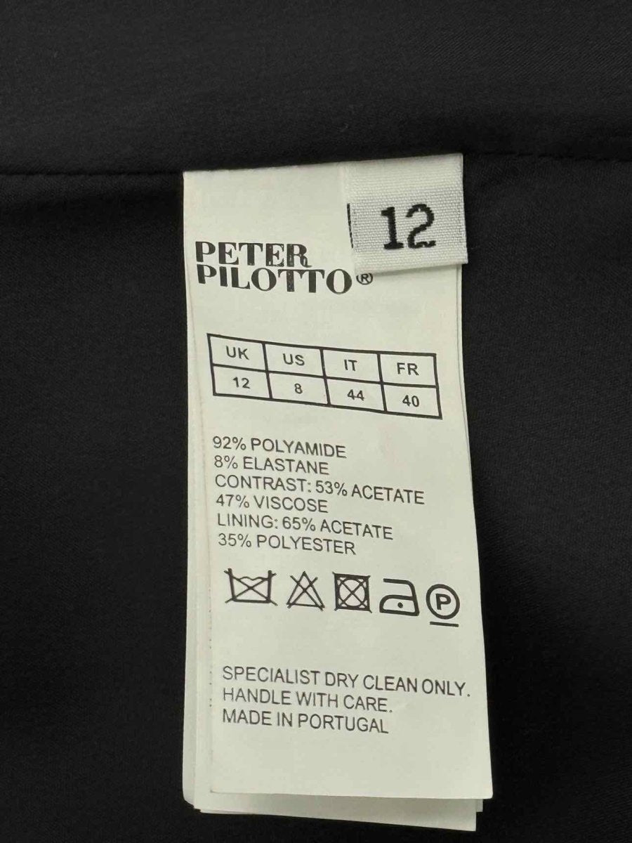 Pre-loved PETER PILOTTO Asymmetric Polka Dot Size US 8 Midi Dress at Reems Closet