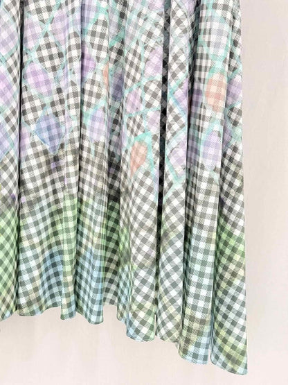 Pre-loved PETER PILOTTO Black Multicolor Size US 8 Midi Skirt at Reems Closet