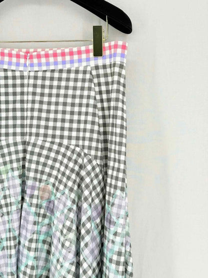 Pre-loved PETER PILOTTO Black Multicolor Size US 8 Midi Skirt at Reems Closet