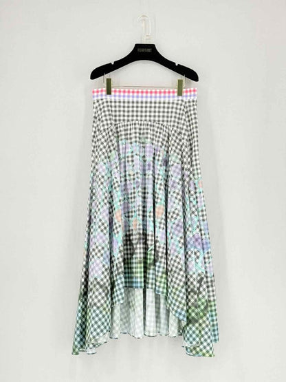 Pre-loved PETER PILOTTO Black Multicolor Size US 8 Midi Skirt at Reems Closet