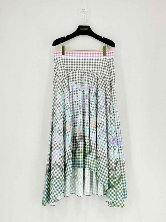 Pre-loved PETER PILOTTO Black Multicolor Size US 8 Midi Skirt at Reems Closet