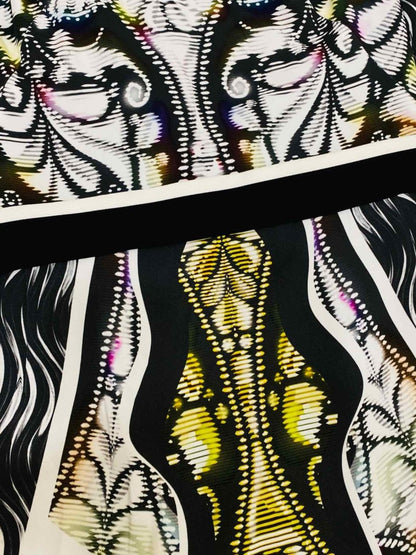 Pre - loved PETER PILOTTO Black & White Size US 8 Knee Length Dress at Reems Closet