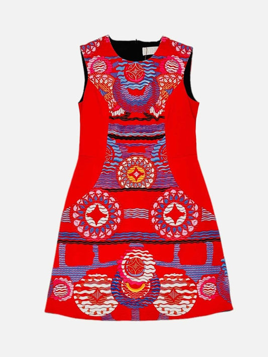 Pre - loved PETER PILOTTO Red Printed Knee Length Dress at Reems Closet