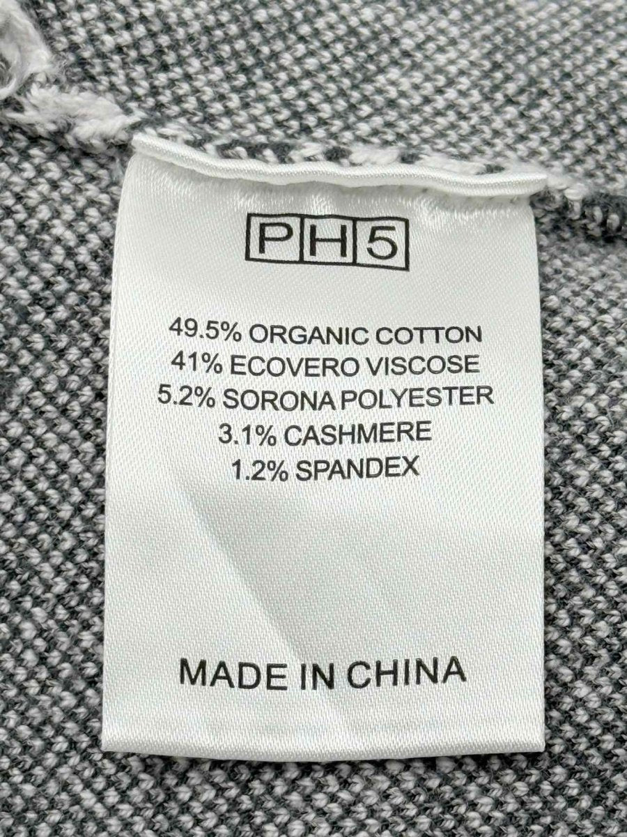 Pre - loved PH5 White & Grey Graphic Print Size Medium Jacket at Reems Closet