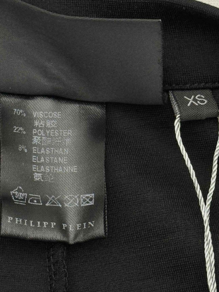 Pre - loved PHILIPP PLEIN Black Eyelet Size XSmall Pants at Reems Closet