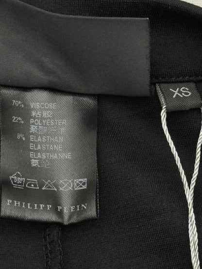 Pre - loved PHILIPP PLEIN Black Eyelet Size XSmall Pants at Reems Closet