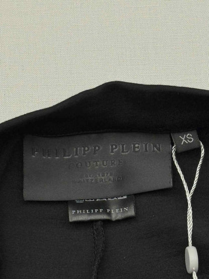Pre - loved PHILIPP PLEIN Black Eyelet Size XSmall Pants at Reems Closet