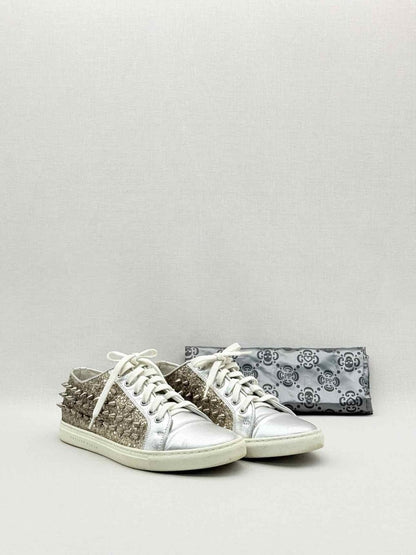 Pre-loved PHILIPP PLEIN Gold & Silver Size EU 36 Sneakers at Reems Closet