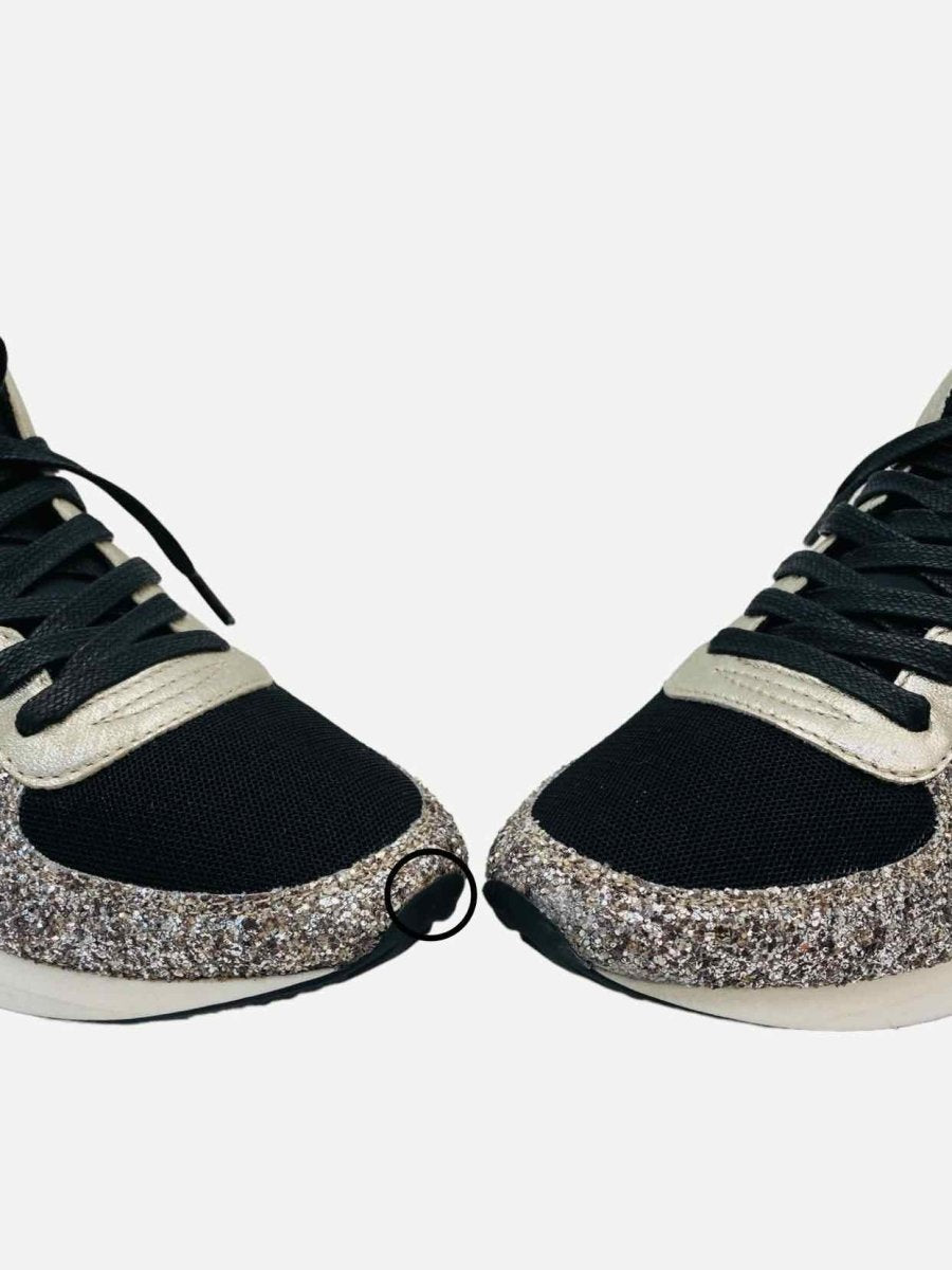 Pre - loved PHILIPPE MODEL Black & Silver Size EU 38 Sneakers at Reems Closet