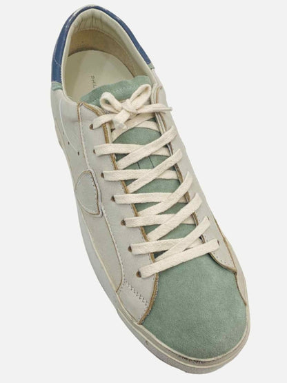 Pre - loved PHILIPPE MODEL Mixage White & Blue Sneakers 44 at Reems Closet