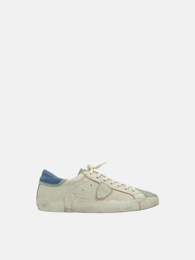 Pre - loved PHILIPPE MODEL Mixage White & Blue Sneakers 44 at Reems Closet