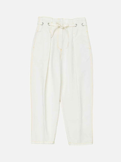 Pre - loved PHILLIP LIM Belted White Jeans at Reems Closet