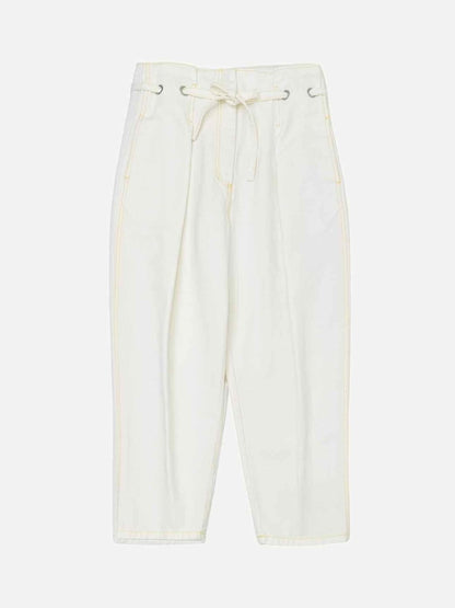 Pre - loved PHILLIP LIM Belted White Jeans at Reems Closet