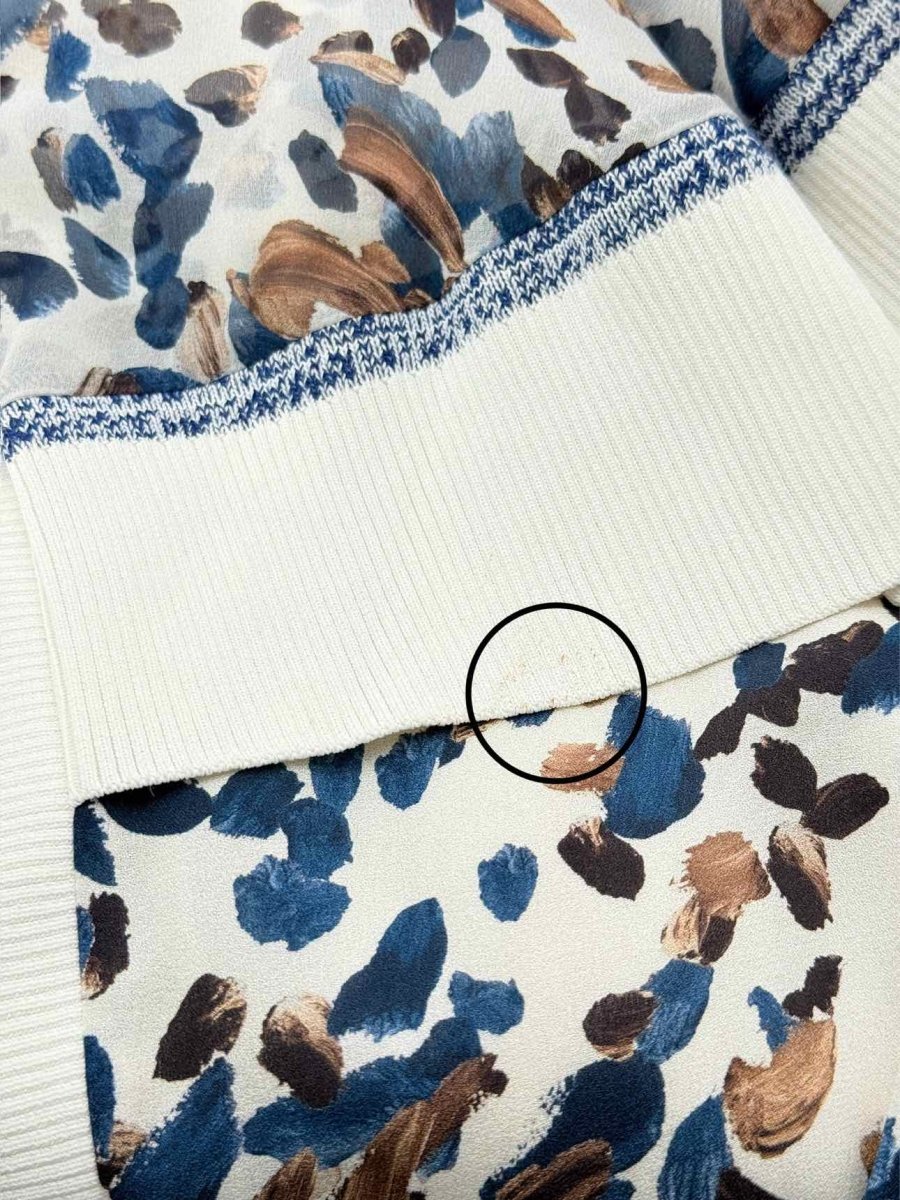 Pre - loved PHILLIP LIM Blue Multicolor Size US 4 Knee Length Skirt at Reems Closet