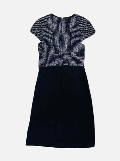 Pre - loved PHILLIP LIM Boucle Midnight Blue Midi Dress at Reems Closet